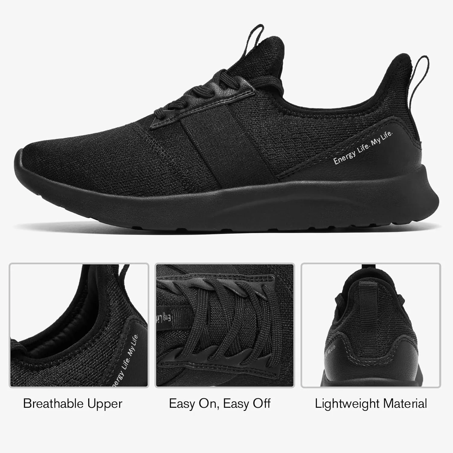 KOLILI Womens Slip On Walking Sneakers, Energycloud Comfort Walking Shoes
