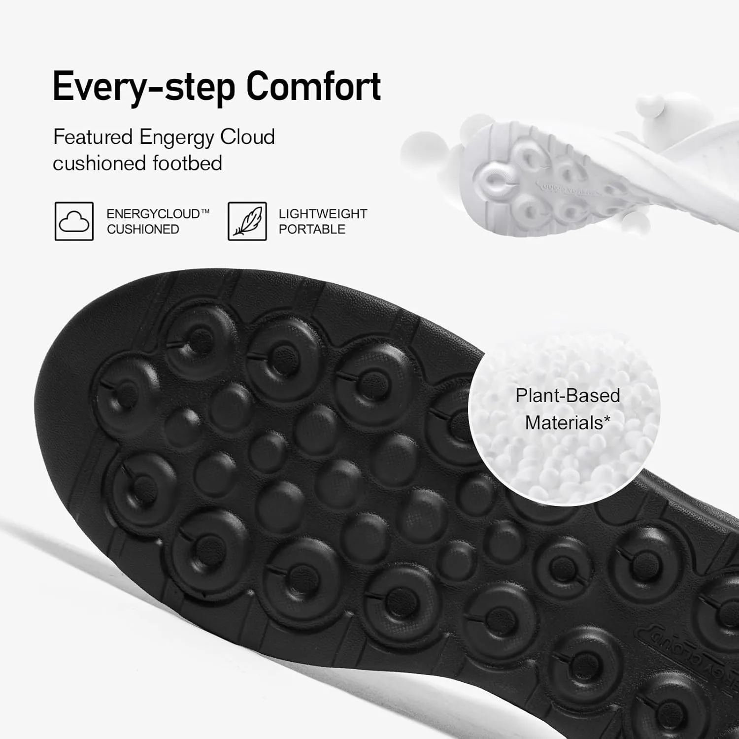 KOLILI Womens Slip On Walking Sneakers, Energycloud Comfort Walking Shoes
