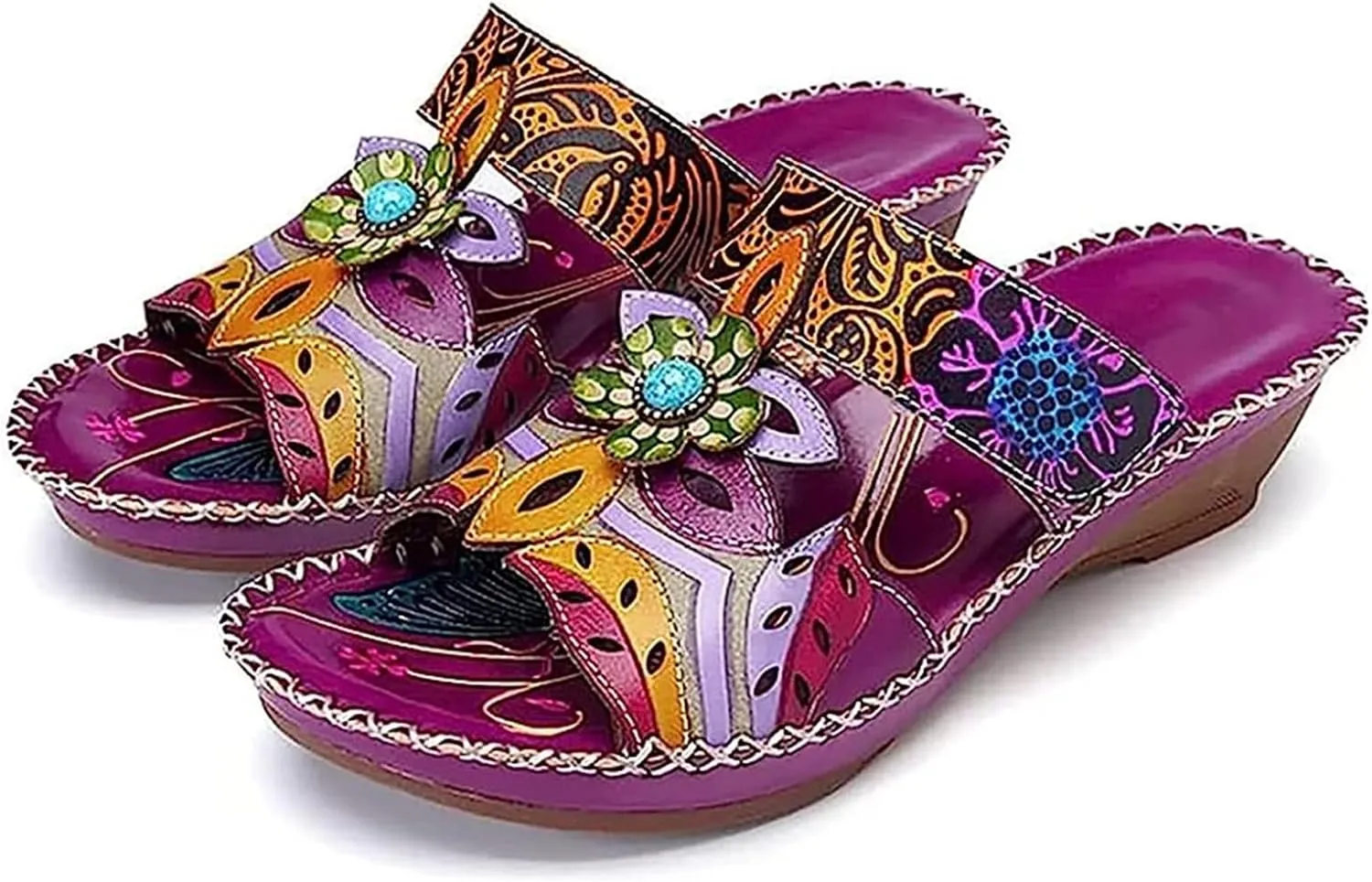 Ladmiple Womens Sandals Comfortable Arch Support Orthotic Flip Flops Dressy Summer Cute Orthopedic Slides Walking Shoes 2024