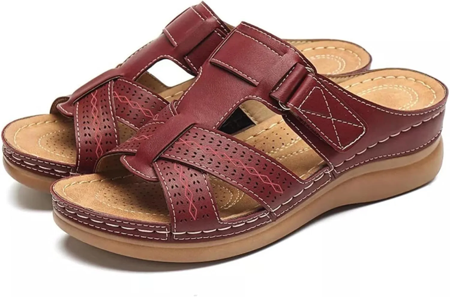 Ladmiple Womens Sandals With Arch Support Dressy Orthopedic Slides Slippers Summer Orthotic Flip Flops for Plantar Fasciitis