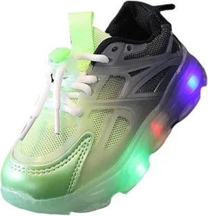 Little Boys Girls Light Up Shoes Breathable Lightweight Comfy Soft Running Tennis Kid Running Shoes Girls Size 13