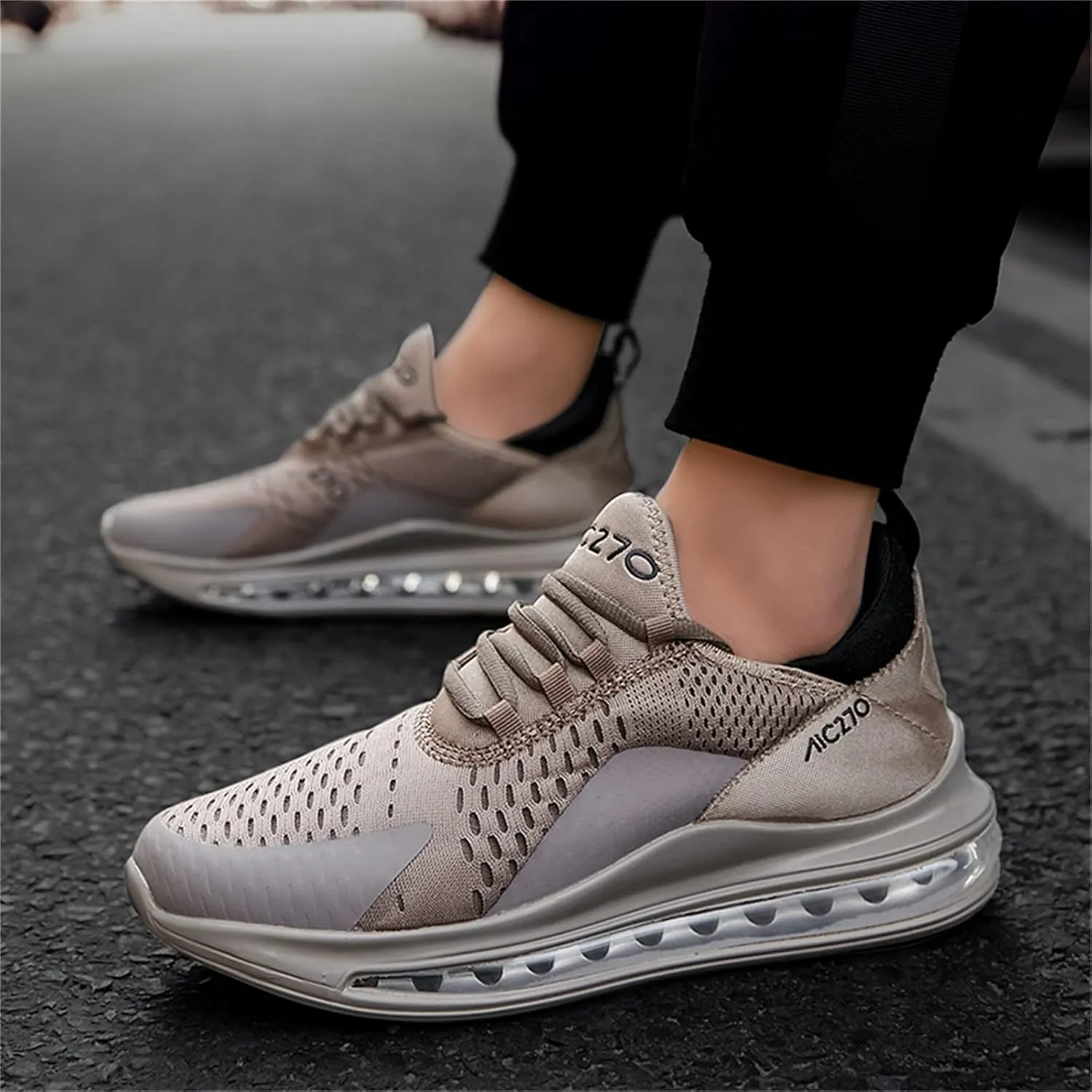 Men's Breathable Sneakers Walking Tennis Running Gym Casual Fashion Sneakers Light