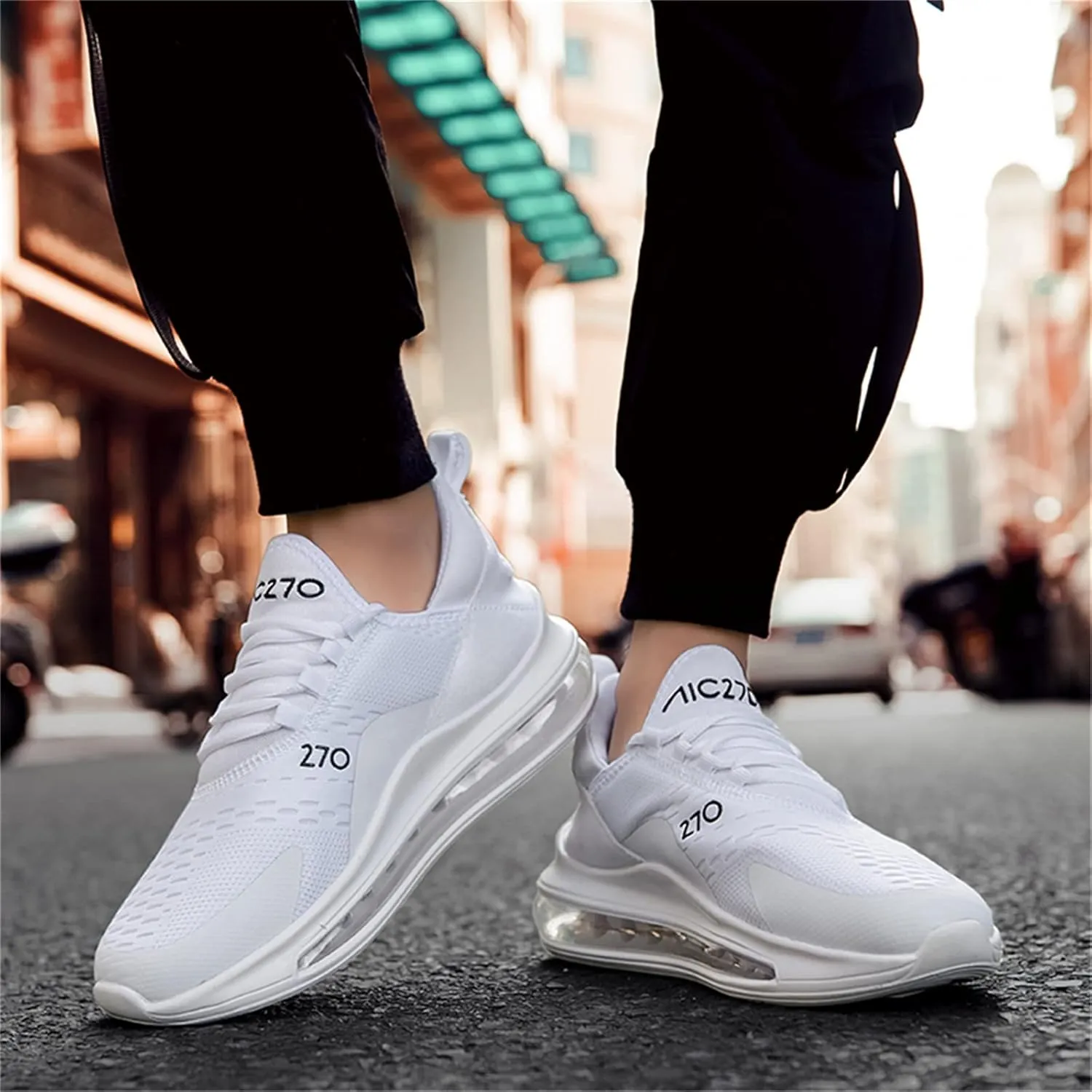 Men's Breathable Sneakers Walking Tennis Running Gym Casual Fashion Sneakers Light