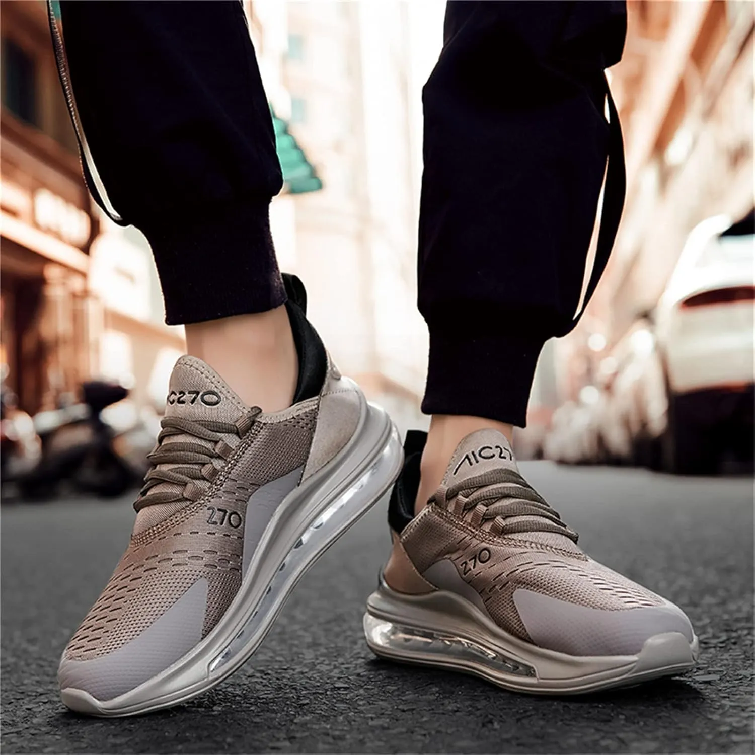Men's Breathable Sneakers Walking Tennis Running Gym Casual Fashion Sneakers Light