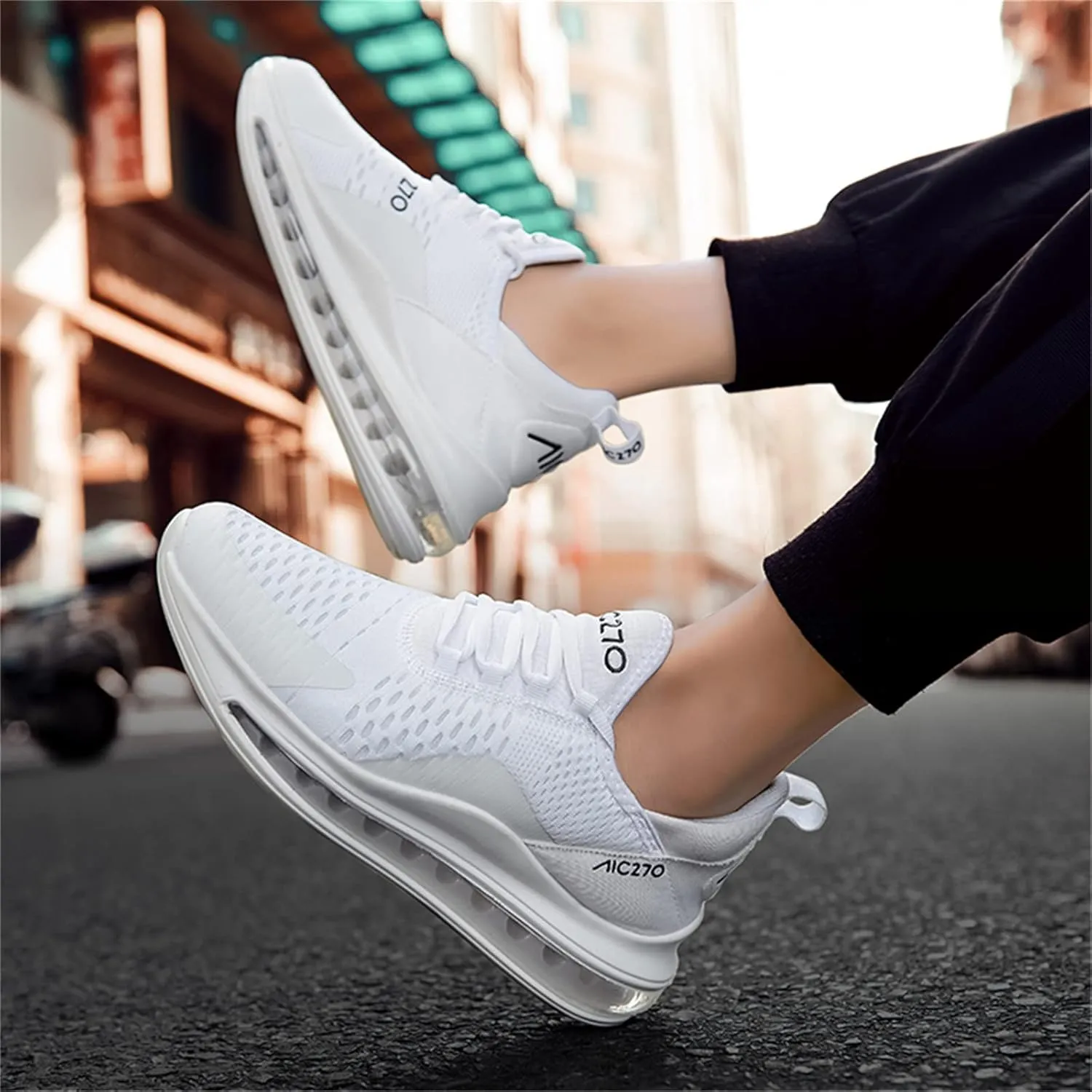 Men's Breathable Sneakers Walking Tennis Running Gym Casual Fashion Sneakers Light