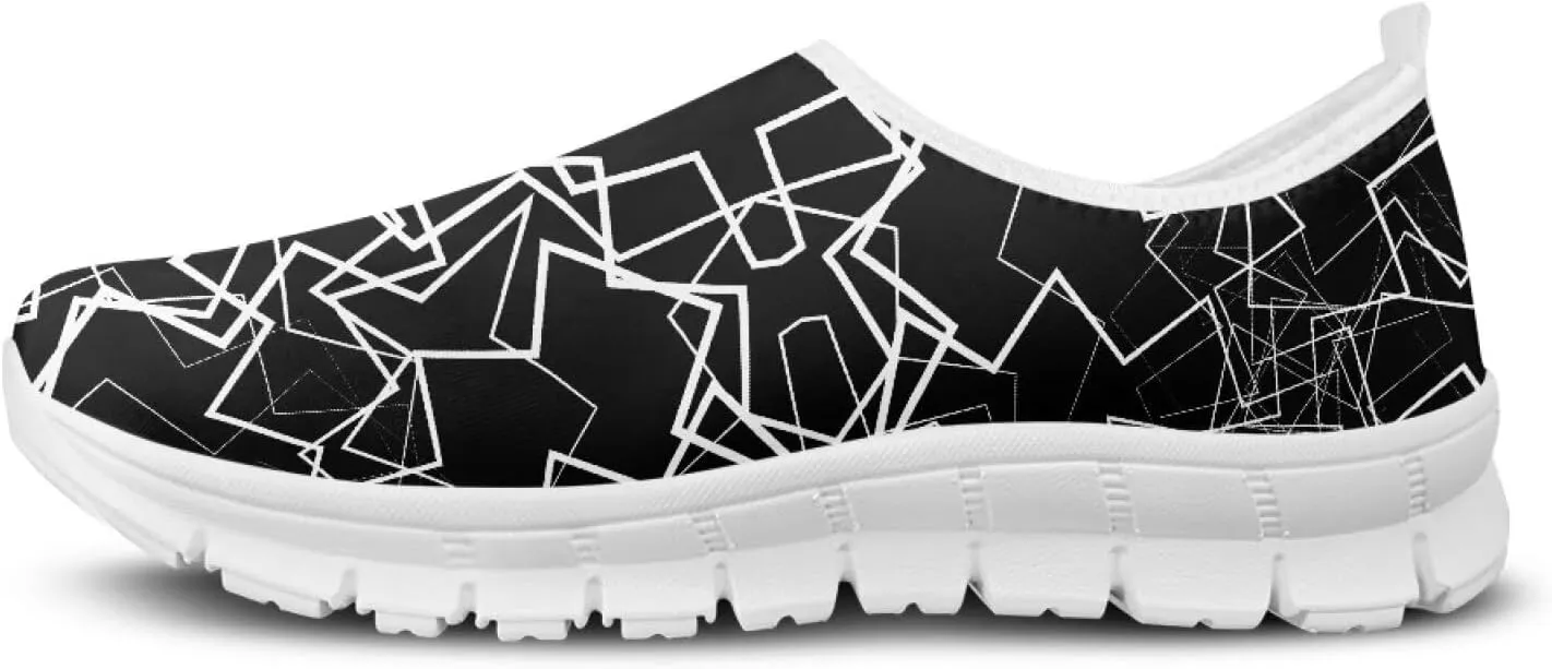Men's Walking Shoes Lightweight Sneakers Walking Casual Comfortable Travel Shoes White Sole