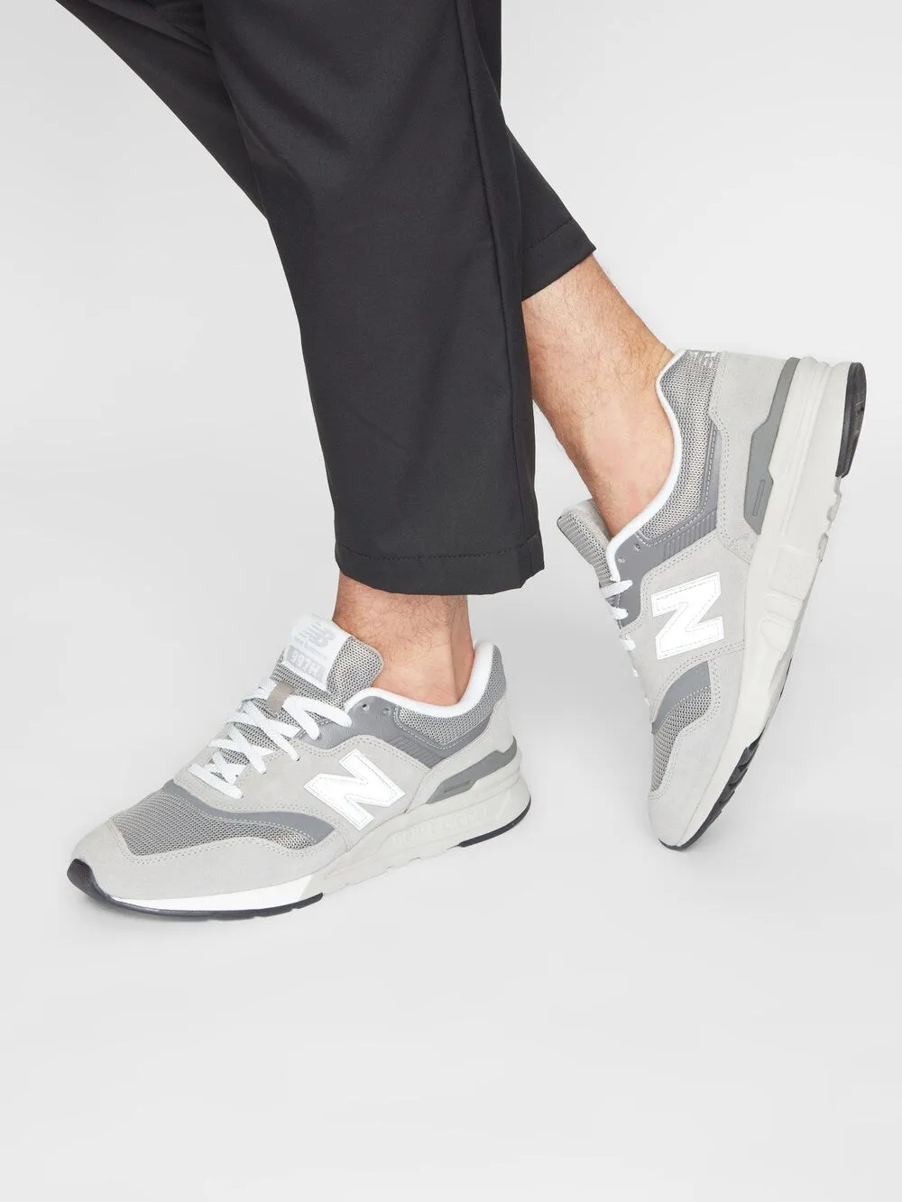 New Balance sneakers, grey/silver grey/light grey