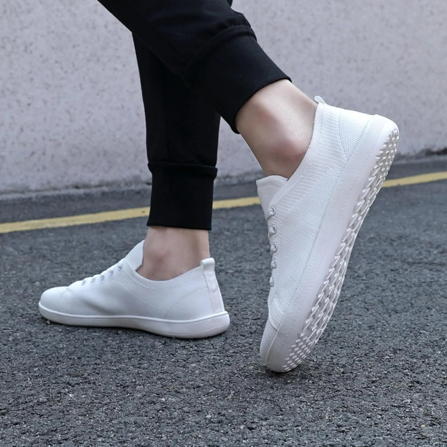 Orthopedic Shoes for Women Jazz Shoes Lace-up Sneakers Modern Dance Shoes Air Cushion Platform Walking Dance Shoes