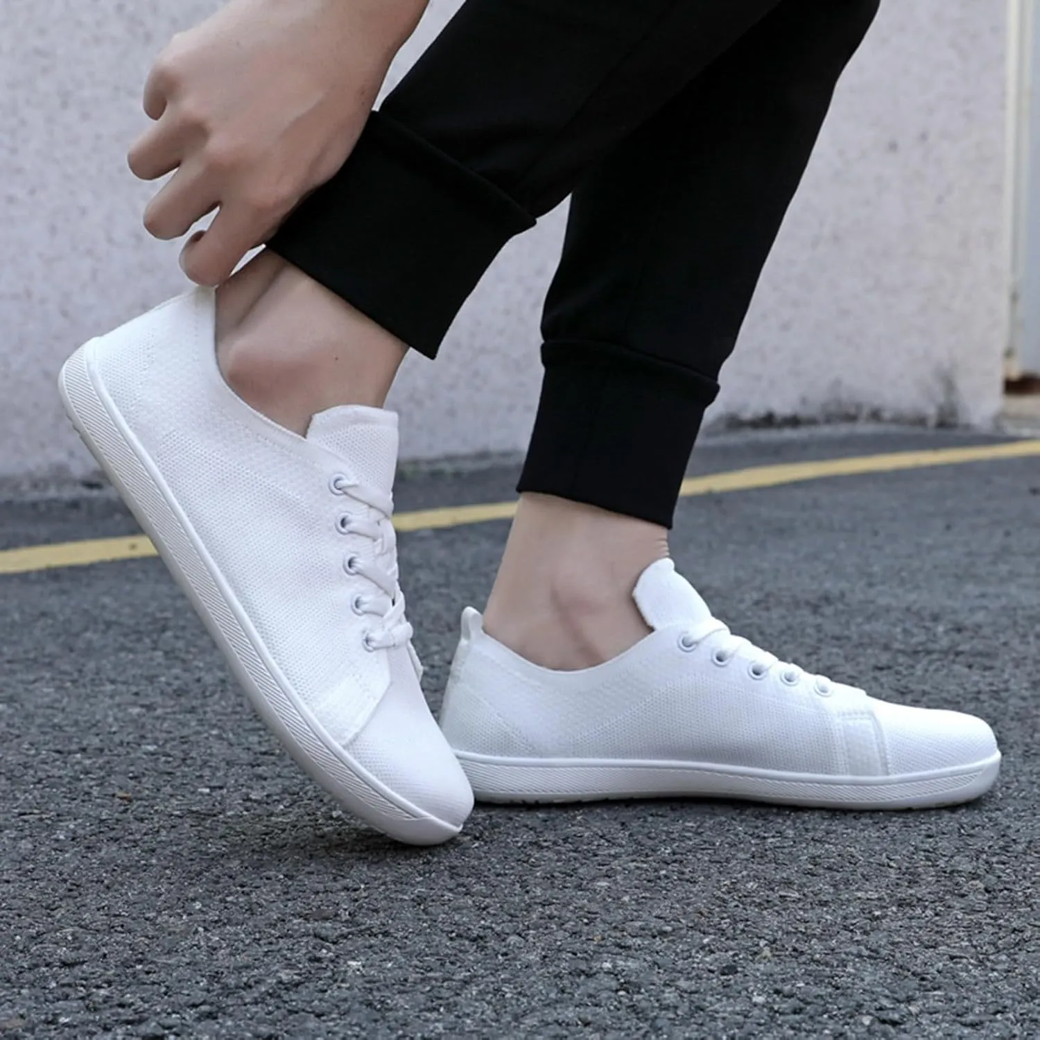 Orthopedic Shoes for Women Jazz Shoes Lace-up Sneakers Modern Dance Shoes Air Cushion Platform Walking Dance Shoes