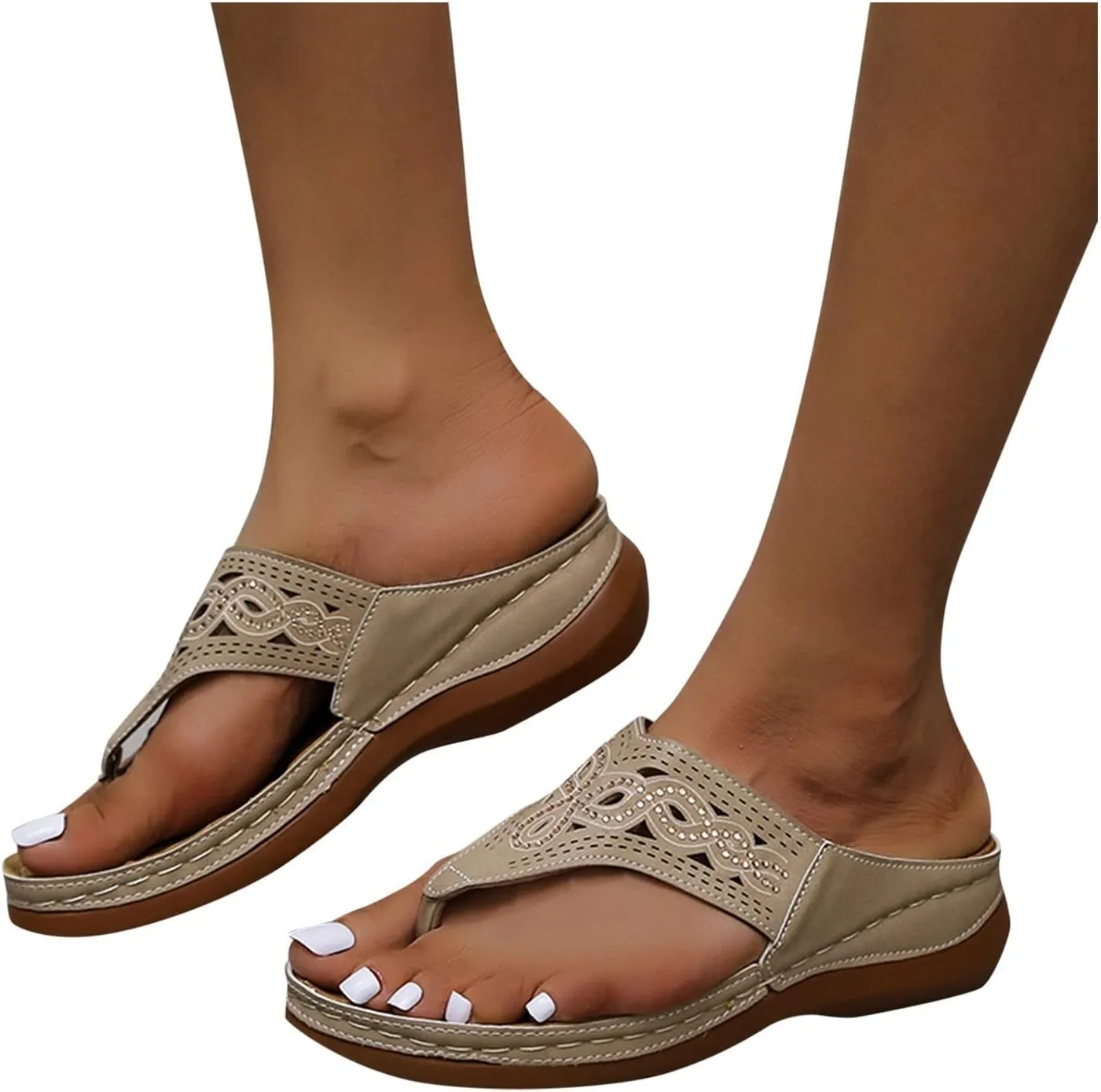 Orthopedic Slides for Women with Arch Support Summer Sandals Comfortable Walking Shoes Lightweight Adjustable Straps Beach Casual Outdoor Recovery Footwear