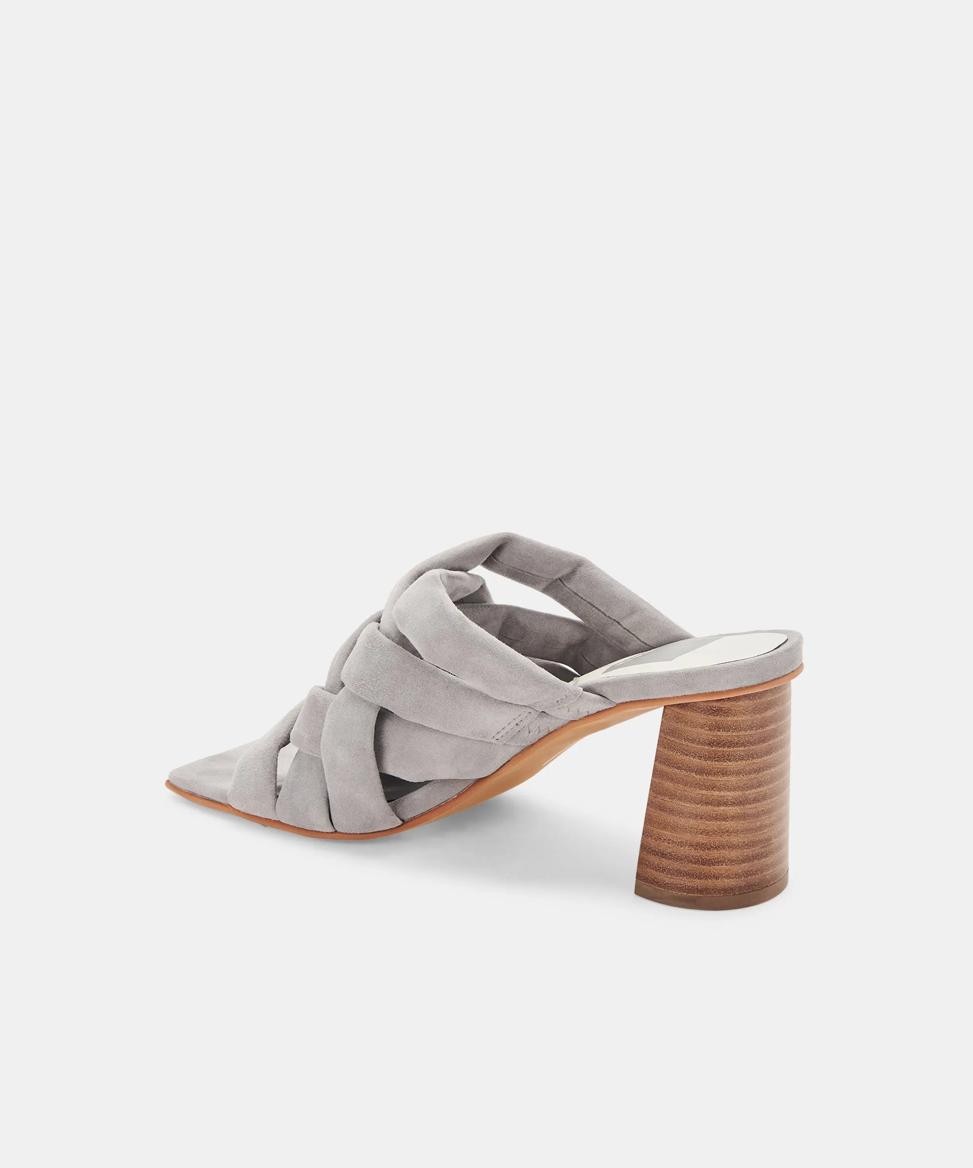 POIRA HEELS CHARCOAL SUEDE re:vita