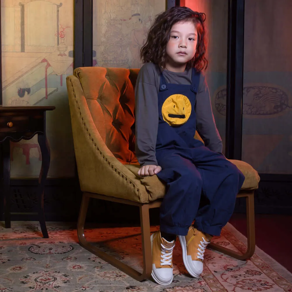 Pop Up Kids Yellow Mid-top Sneakers