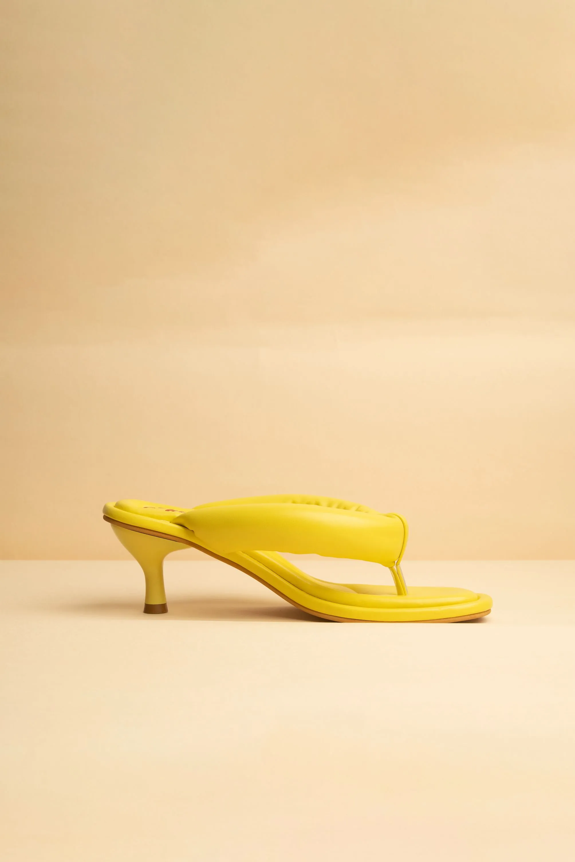 Poppy Yellow Heels