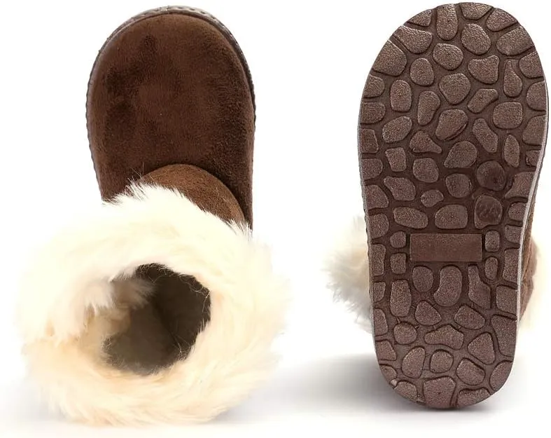 QIETION Girls Boys Warm Winter Boots Kids Outdoor Snow Boots((Infant/Toddler/Little Kid)