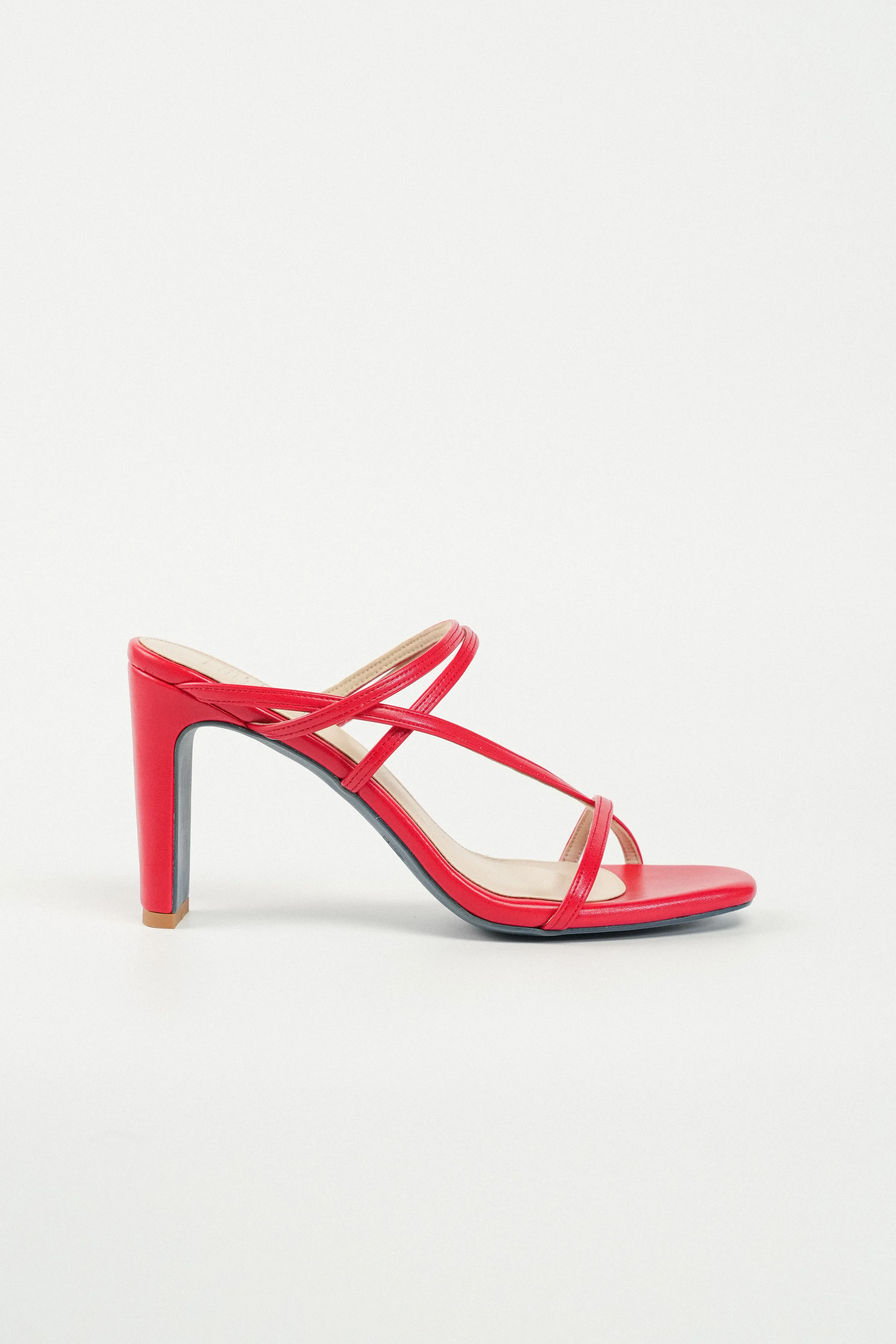 Ruby Strappy Heel Sandals (Red)