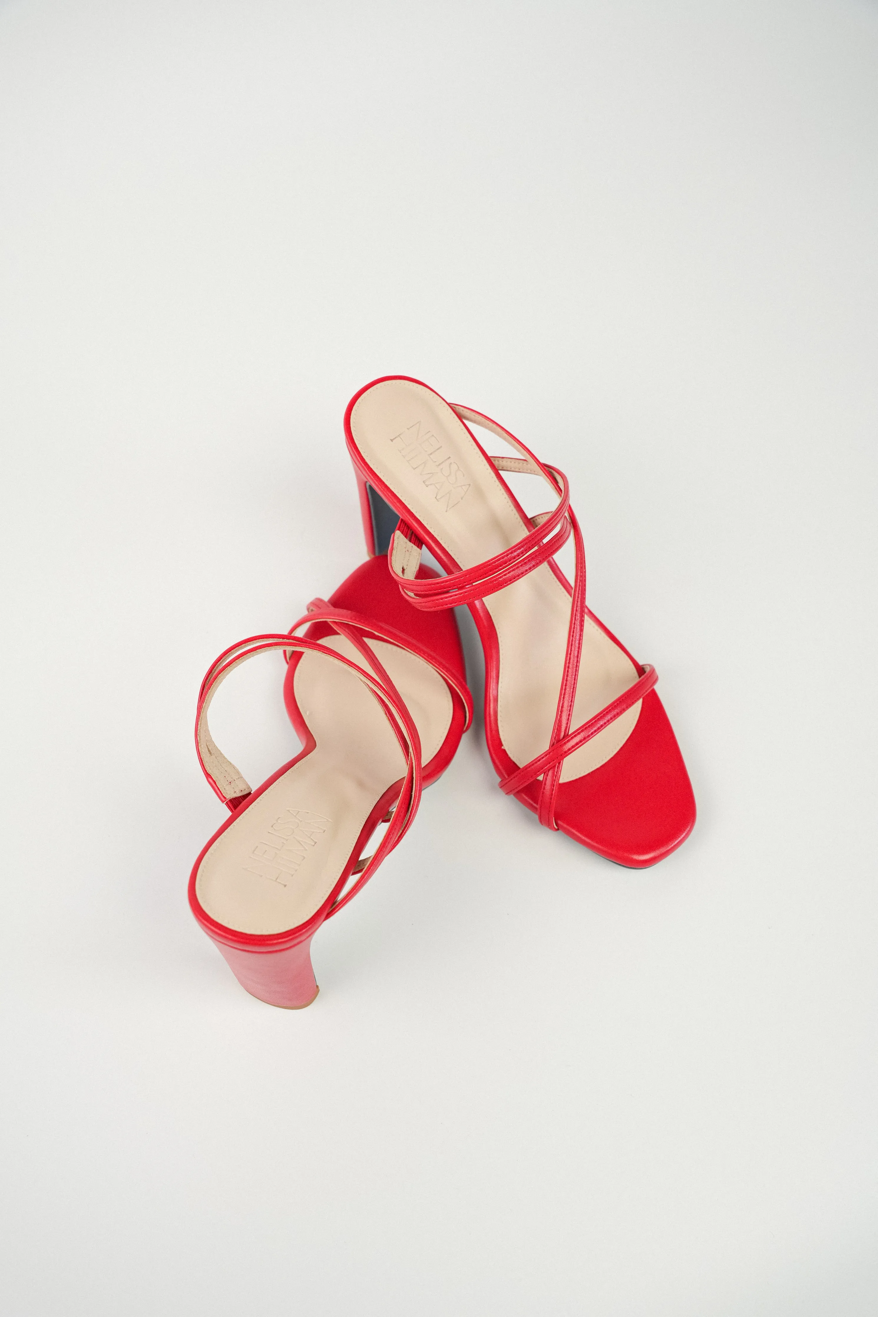 Ruby Strappy Heel Sandals (Red)