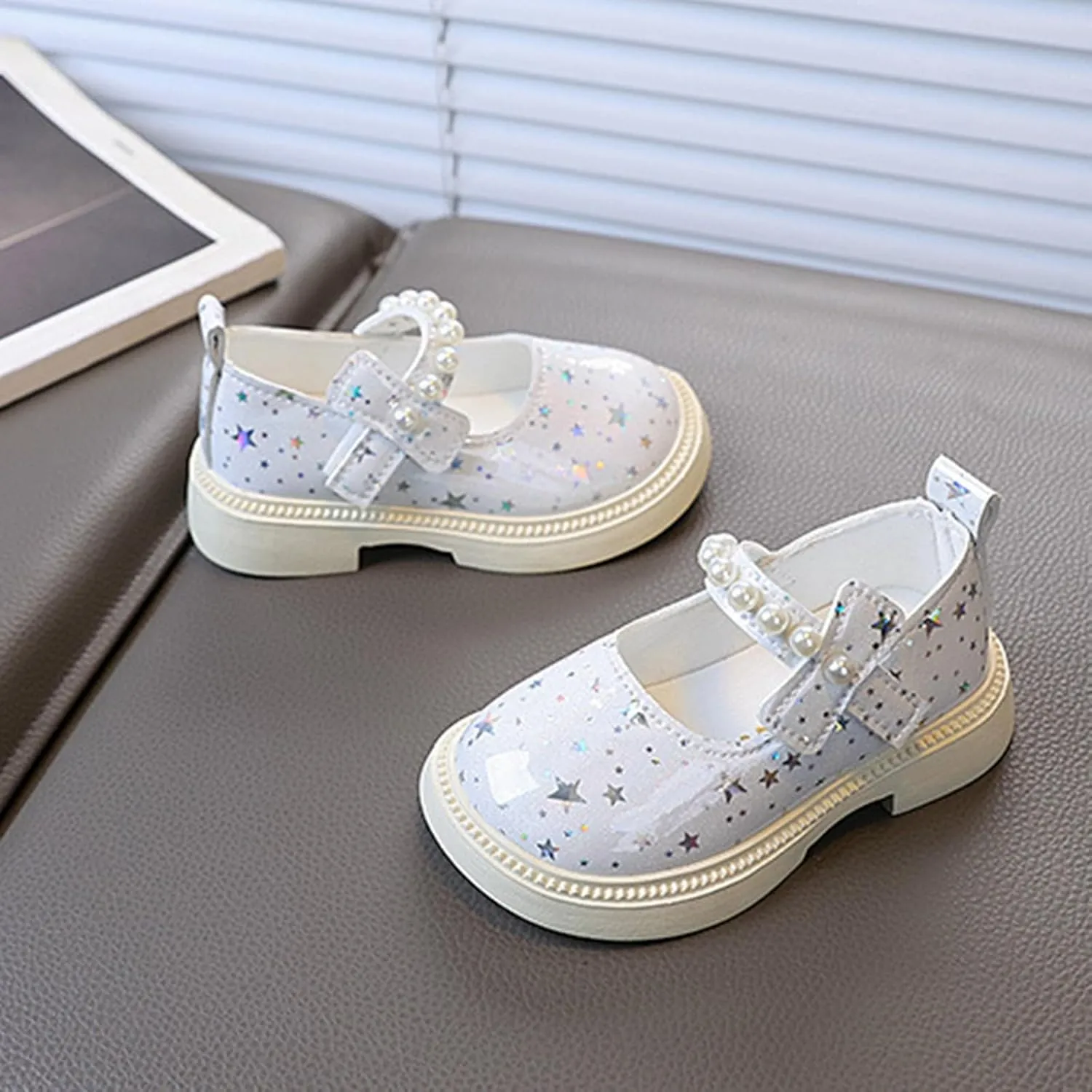 Sequins Rubber Sole Sandals For Girls Kids ow Heel Bow Crb Dress Shoes Toddler Summer Casual Glitter Trendy Shoes