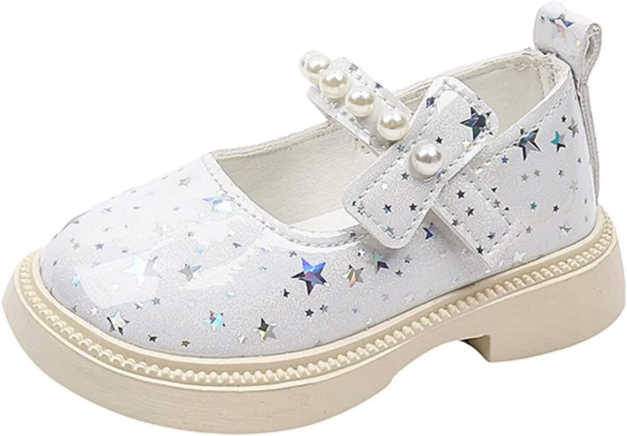 Sequins Rubber Sole Sandals For Girls Kids ow Heel Bow Crb Dress Shoes Toddler Summer Casual Glitter Trendy Shoes
