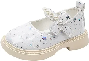 Sequins Rubber Sole Sandals For Girls Kids ow Heel Bow Crb Dress Shoes Toddler Summer Casual Glitter Trendy Shoes