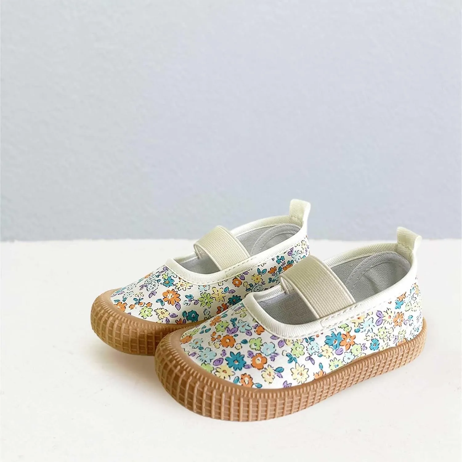 Sneaker for Toddler Toddler Baby Boy Girl Flat Shoes Bao Head One Foot Off Girl Canvas Shoes Soft Sole Casual