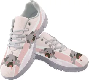 Sneakers for Women Light Lace-up Flats Sneakers Fashion Outdoor Walking Running Shoes