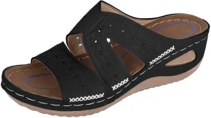 Summer sandals for womens 2025 Trendy Casual beach vacation shoes Comfortable Arsh Support dress slippers for women