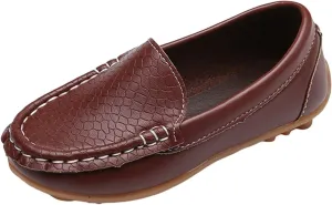 Toddler Boys Dress Shoes Kids Little Girls Flat Shoes School Shoes Solid Soft Slip On Comfy Oxford Casual Loafers