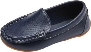 Toddler Boys Dress Shoes Kids Little Girls Flat Shoes School Shoes Solid Soft Slip On Comfy Oxford Casual Loafers