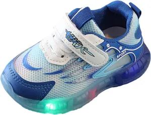 Toddler Boys Girls Sneakers LED Light Breathable Running Sneakers Little Baby Light Up Sport Baby Shoes