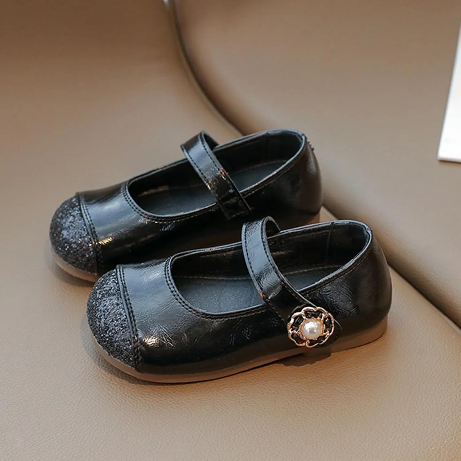 Toddler Leather Crb Sandals Baby Infant Boys Girls Kids Dress Shoes Summer Casual Rubber Sole Slip On Trendy Shoes