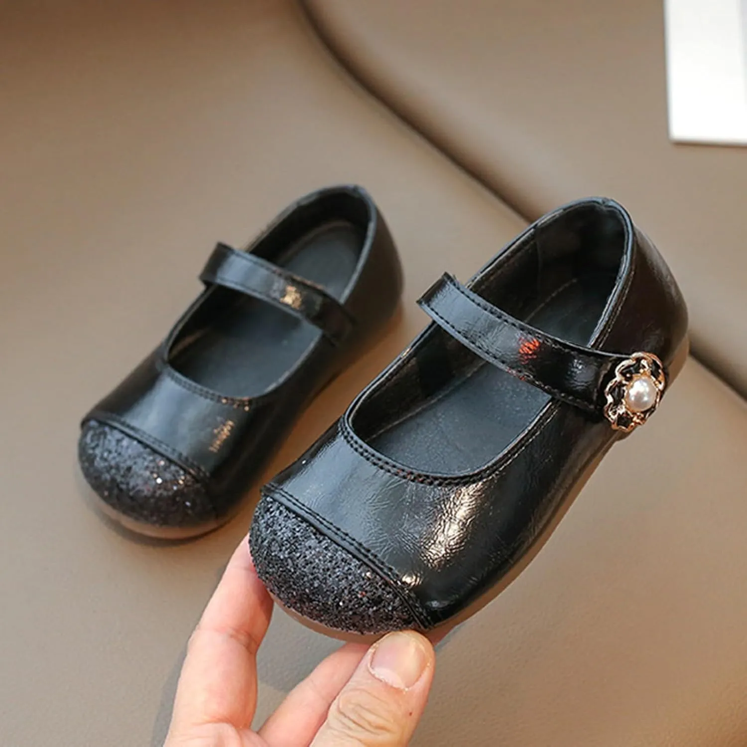 Toddler Leather Crb Sandals Baby Infant Boys Girls Kids Dress Shoes Summer Casual Rubber Sole Slip On Trendy Shoes