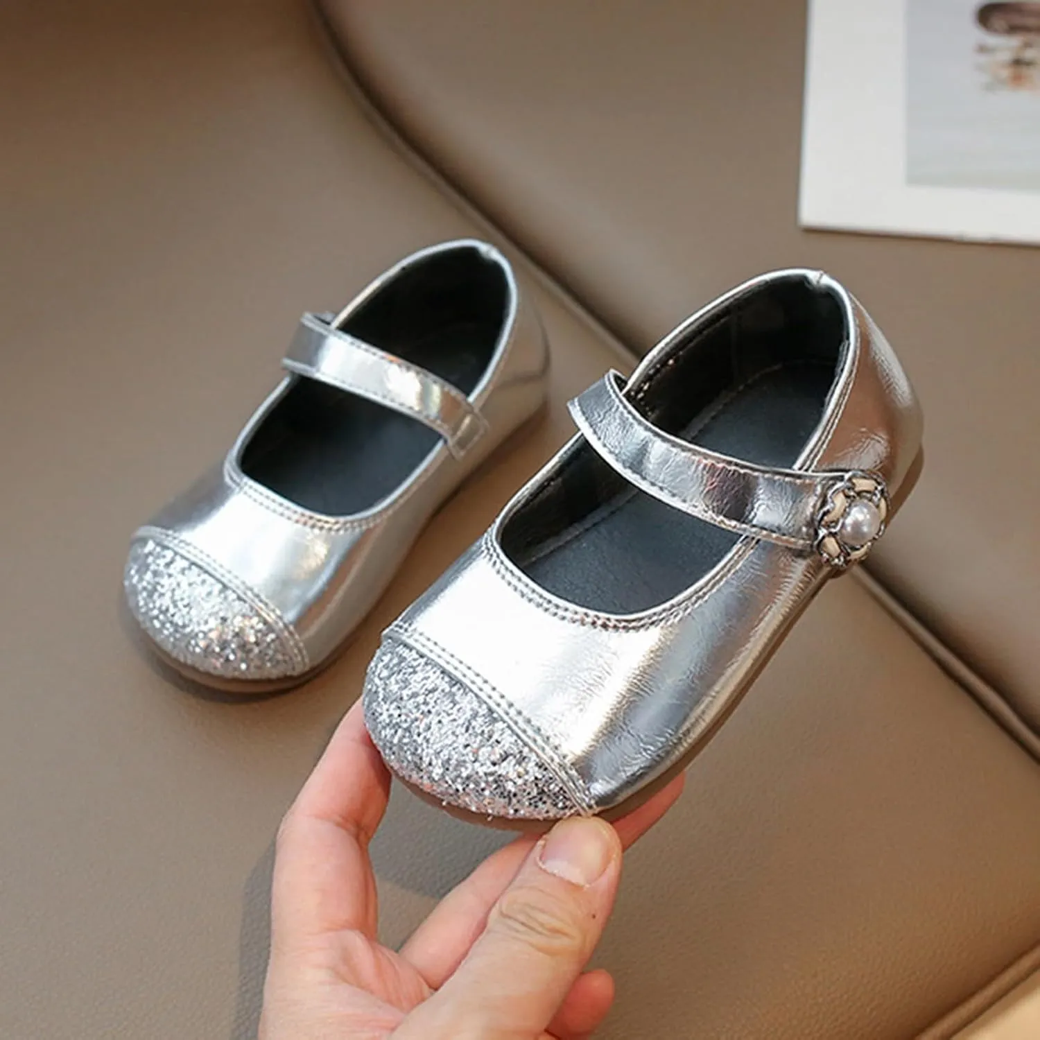 Toddler Leather Crb Sandals Baby Infant Boys Girls Kids Dress Shoes Summer Casual Rubber Sole Slip On Trendy Shoes