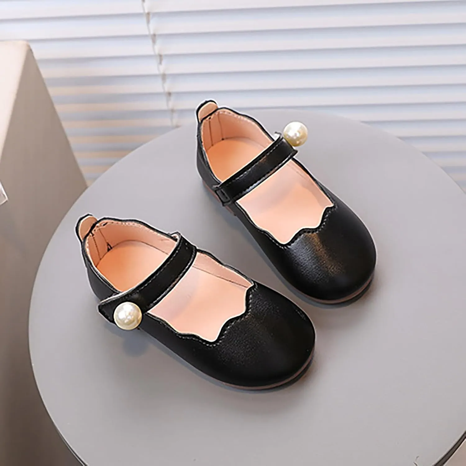 Toddler Little Girls Flower Dress Shoes Mary Jane Ballet Flat Princess Comfy Soft Pary School Wedding Shoes
