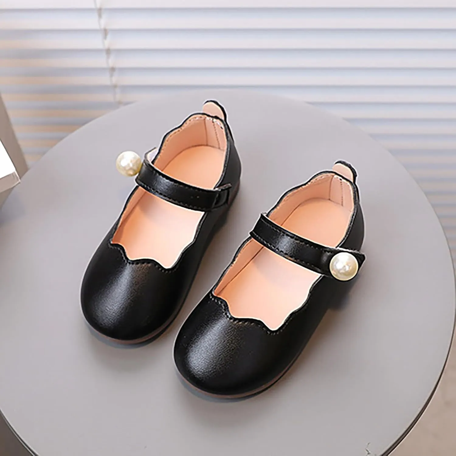 Toddler Little Girls Flower Dress Shoes Mary Jane Ballet Flat Princess Comfy Soft Pary School Wedding Shoes