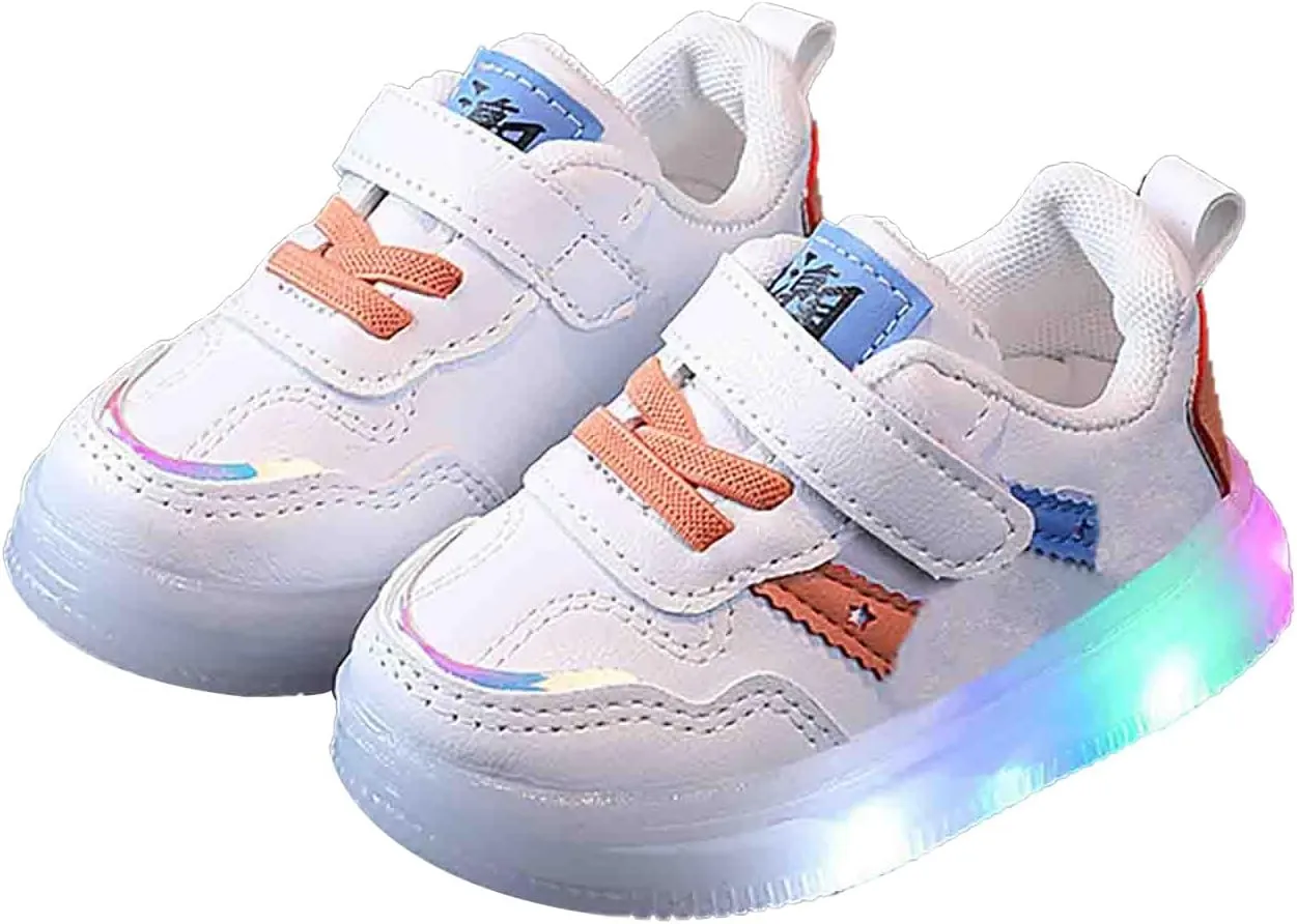 Toddler Sneakers Children's Board Shoes LED Light Light Light Casual Shoes Boys and Girls Students Toddler Boy Shoes