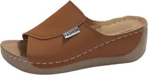 Wedge Sandals for Women 2025 Comfortable Slip On Platform Sandals with Arch Support Trendy Casual Dress Walking Shower Shoes An Adjustable Fit for Exceptional