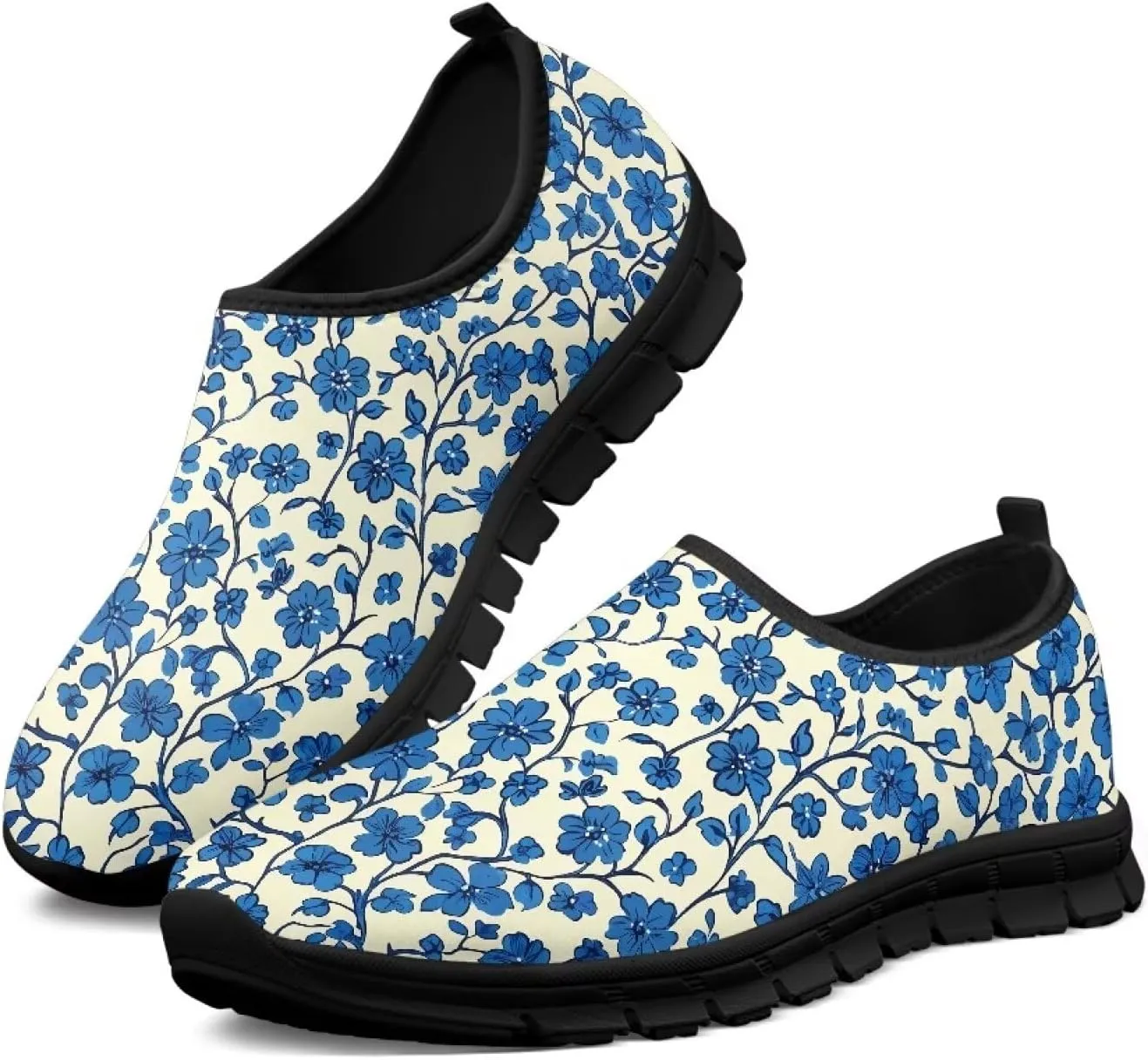 Womens Canvas Shoes Low Top Fashion Sneakers Slip on Walking ShoeBlack Sole