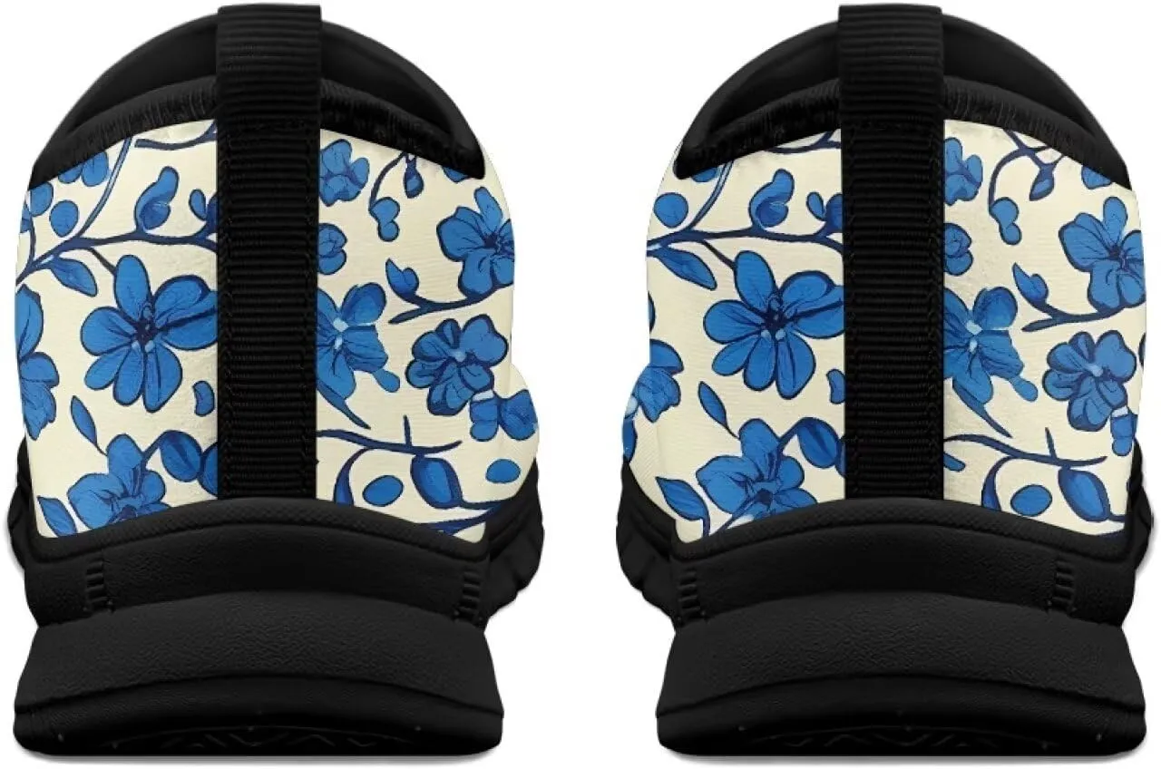 Womens Canvas Shoes Low Top Fashion Sneakers Slip on Walking ShoeBlack Sole