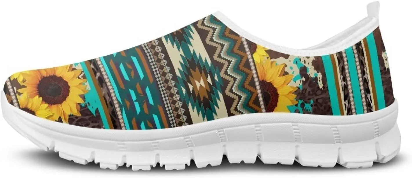 Women's Fashion Sneakers Slip On Walking Loafers Travel ShoesWhite Sole