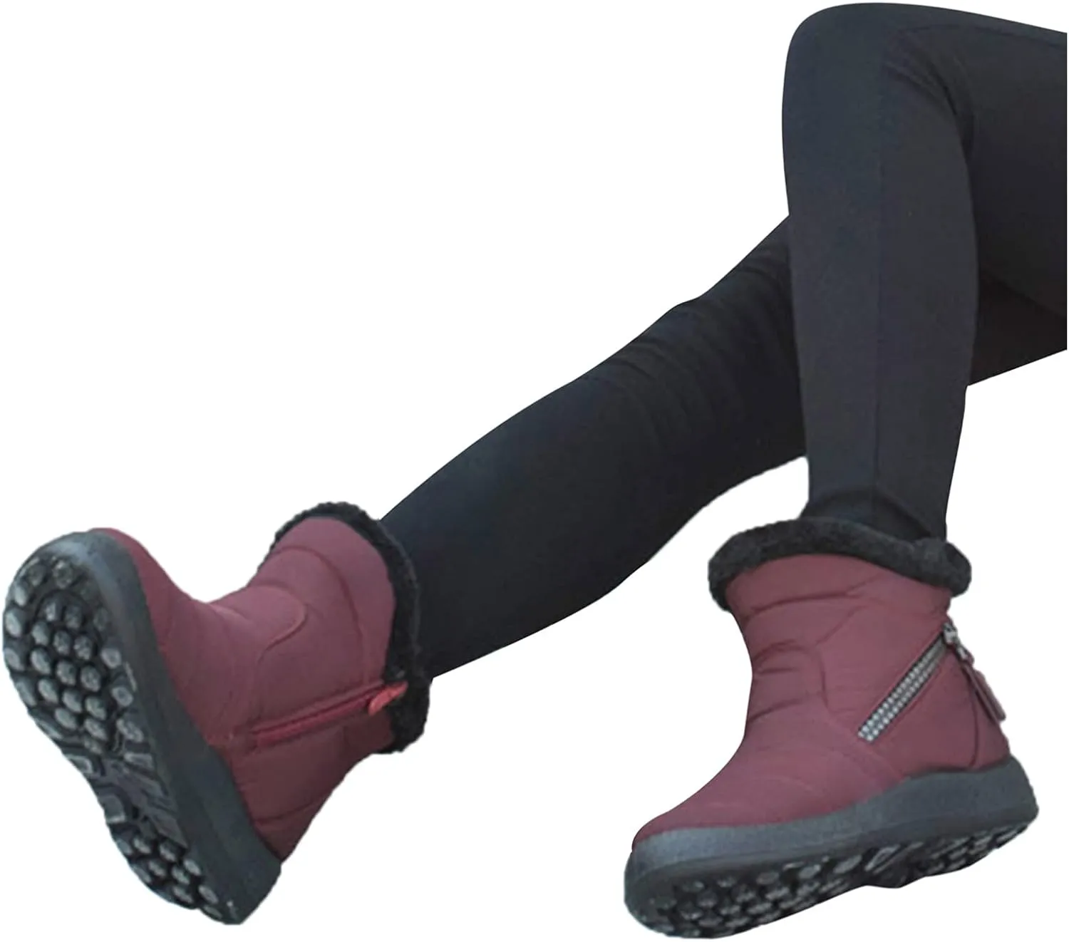 Women's Snow Boots Wide Orthopedic Snow Boots for Women Size 7 Women's Waterproof Winter Boots Women's Winter Boots Insulated Size 7.5 New Botas Impermeables Para La Nieve De Mujer
