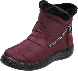 Women's Snow Boots Wide Orthopedic Snow Boots for Women Size 7 Women's Waterproof Winter Boots Women's Winter Boots Insulated Size 7.5 New Botas Impermeables Para La Nieve De Mujer